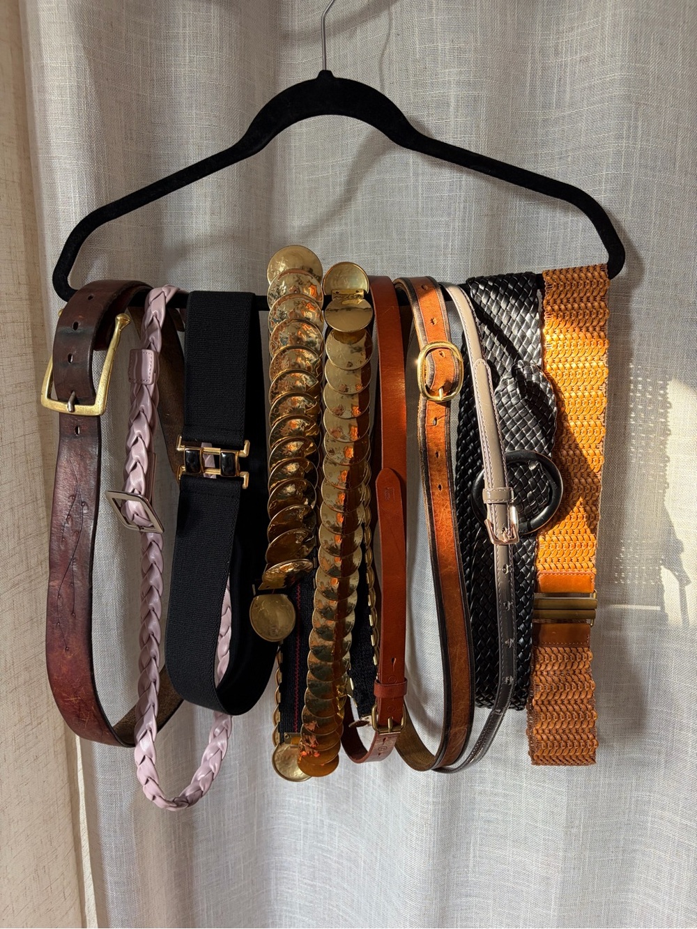 Women’s Belts- Assorted Vintage, Leather, Metal, and Fabric